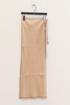 BASERANGE brigg ribbed skirt SKBR-RIB-SP22 COCHLEA (SKBR-RIB-WI21) beige